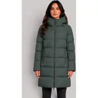 Ecoalf pour femme. MCWGAJKMANLI0987W26-106 Veste Manlie kaki foncé (XS), Casuel, Vert, Polister recyclé