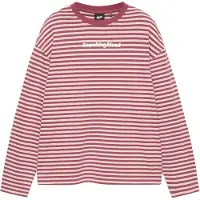 Pull&Bear T-Shirt 'STWD' rose pastel / bourgogne / blanc