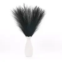 OEM Décoration en plastique « herbe de la pampa », 55 cm, noir, lot de 20