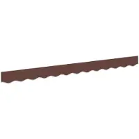 Syfax Remplacement de lambrequin Rayure Marron 2,5 m Polyester