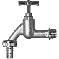 OEM Raccord de robinet en cuivre avec vis 1/2*3/4 pouce, couleur argent, 4 voies, ressort de pression standard