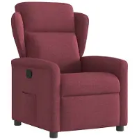 vidaXL Fauteuil relax rouge vin Tissu