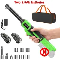 StarTech.com Clé à chocs sans fil - Électrique 21 V - Carter carré de 0,95 cm - Moteur sans balais - Couple de 70 Nm - 0 à 320 tr/min - 2 batteries de 2 Ah