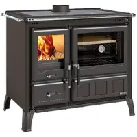 Nordica Cuisinière à bois 10.5kw antharcite - Extraflame - GARDENIAXXLNOIRANTHRACITE -