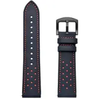 StarTech.com Bracelet en cuir pour montre connectée - Modèle Race 2 - Style vintage - Cuir - Boucle métallique - Unisexe - Bleu nuit