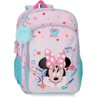 Joumma Sac à dos Disney Minnie "Happy To Be Me", personnalisable, 40 cm