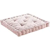 Unyqoos Coussin intérieur – garniture de coussin douce, 45 x 45 x 10 cm, 100% coton, rose avec motif métallique, coutures soignées, lavable en machine à 30°C