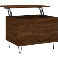 vidaXL Table basse marron imitation chêne 60x44,5x45 cm Bois composite