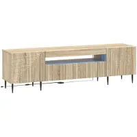 vidaXL Meuble TV LED en bois imitation chêne Sonoma, marque