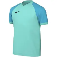 Nike Maillot de football Dri-FIT Trophy Vi, manches courtes, pour enfants plus grands, couleur bleu turquoise/vert