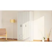 Skye Decor , modèle Rb-185, armoire, blanc mat, panneau de particules, 105 x 184 x 52 cm