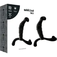 Addicted toys - masseur de prostate et du périnée (noir) - 11,3 cm