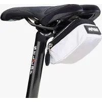 Silver Sacoche de selle réfléchissante et fluorescente, couleur argent