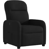 vidaXL Fauteuil relax noir tissu