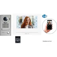 Aiphone Kit vidéo Wifi couleur grand angle antivandal - - 130413