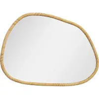 StarTech.com Miroir mural - Miroir décoratif - Forme irrégulière - Style moderne - Cadre en fonte - Petit format, 15 cm - Facile à transporter