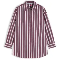 Tommy Hilfiger Chemisier 'ESSENTIAL' aqua / mûre / blanc