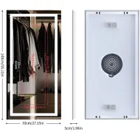 StarTech.com Miroir de salle de bain LED intelligent - Miroir rectangulaire mural pour maquillage, dimensions 140x70 cm - Bluetooth - Affichage numérique - Éclairage double face - Anti-buée