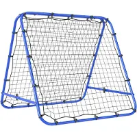 StarTech.com Filet de rebond pour football – Réglable et pliable – Angle réglable – Livré avec des ancres pour le sol – Dimensions : 100 x 95 x 90 cm – Couleur : vert armée