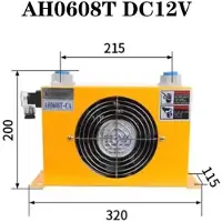 StarTech.com Refroidisseur d'huile hydraulique à air - AH0608T. Refroidisseur à air - Capacité de refroidissement : 2300 kcal/h - Débit : 60 L/min - 12V DC - Pour systèmes hydrauliques