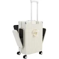 StarTech.com Valise trolley - 24 pouces (60 cm) - Coque rigide en polycarbonate - Compartiment frontal avec 3 poches - 4 roulettes multidirectionnelles - Poignée télescopique - Serrure - Blanche