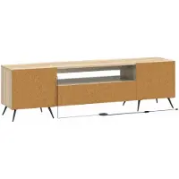 vidaXL Meuble TV LED en bois imitation chêne Sonoma, marque