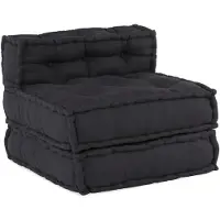 vidaXL Ensemble de canapés modulaires, revêtus en tissu anthracite, dimensions : 210 x 140 x 56 cm