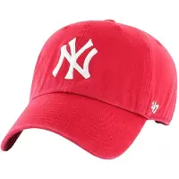 47 Brand Casquette 'Brand New York Yankees Clean Up Cap' rouge sang
