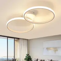 Toolight Lampe de plafond LED , 42W, 4725 lumens, 3000K, blanc, diamètre 54 cm, forme ronde, idéale pour la cuisine
