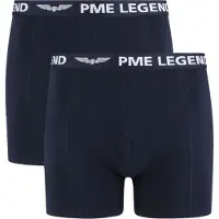 PME Legend Boxer-shorts Lot de 2 Bleu Foncé Uni