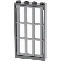 LEGO 1x fenêtre cadre 1x4x6 nouveau-gris foncé grille nouveau-gris clair 92589 60596