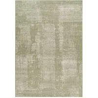 Un Amour De Tapis Tapis kilim, motif géométrique, couleurs vert et beige, en polypropylène, tissé, Turquie