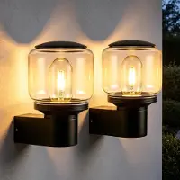 ZMH : Applique murale LED, lot de 2, éclairage pour terrasse, IP65, lampe murale pour extérieur, éclairage mural pour maison, éclairage extérieur, idéal pour balcon et couloir