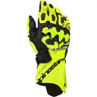 Alpinestars GP Plus R V3 Yellow Fluo Black Leather Motorcycle Gloves Taille M