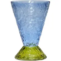 Hubsch - Abyss Vase Light Blue/Olive Hübsch