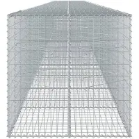 vidaXL Gabion avec couvercle 1200x100x100 cm Fer galvanisé