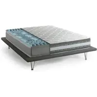 Talamo Italia Aksi - Matelas Simple, 190x90x27h cm Blanc, Déhoussable Fabriqué en Italie