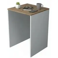 Dmora Boris - Grand Armoire Polyvalente, 65x92h cm Noyer Brun, une Étagère