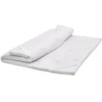 Dmora Design - Surmatelas Soltero, 190x80x5h cm Blanc, Déhoussable Italy
