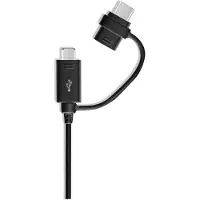 Samsung EP-DG950DBE Combo Type C/microUSB Data Cable Noir (Bulk)