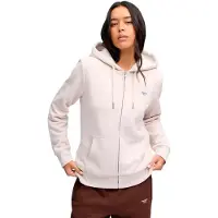 Superdry Signature Embroidered Borg Full Zip Sweatshirt Blanc S Femme