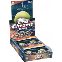 Hasbro Topps Chrome Tennis Hobby Lite Box – 16 PACKETS OF CARDS – LARGE SET