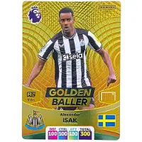 Hasbro PANINI Premier League 2024 GOLDEN BALLER Isak (Newcastle United) cards