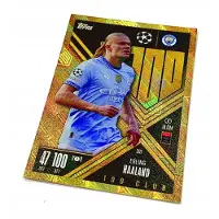 Hasbro Match Attax Extra 2024/25 Card. 337 Erling Haaland / 100 Club