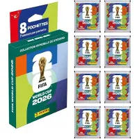 Hasbro PANINI FIFA World Cup 2026 Eco Blister Packs – 8 Packs, 56 Stickers
