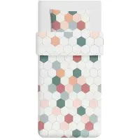 IKEA KRUSFRO Ensemble de literie 150x200/50x60 cm Coton Géométrique