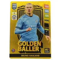Hasbro Fifa 365 2025 Adrenalyn Panini Golden Baller Rare 4 Haaland Manchester City