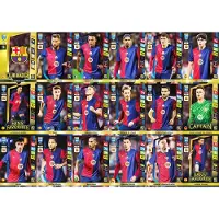 Hasbro FC BARCELONA - FIFA 365 2025 ADRENALYN XL PANINI - 18 cards 280–297 COMPLETE SET