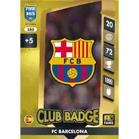 Hasbro FIFA 365 2025 ADRENALYN XL PANINI FANS FC BARCELONA No. 280 Club Badge
