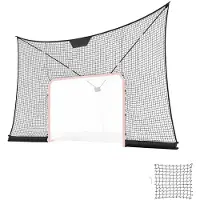 SucceBuy - Filet de but de hockey, 366 x 213 cm - Filet de remplacement pour l'entraînement, filet résistant avec une couverture étendue, léger et mobile, adapté aux adolescents et aux adultes